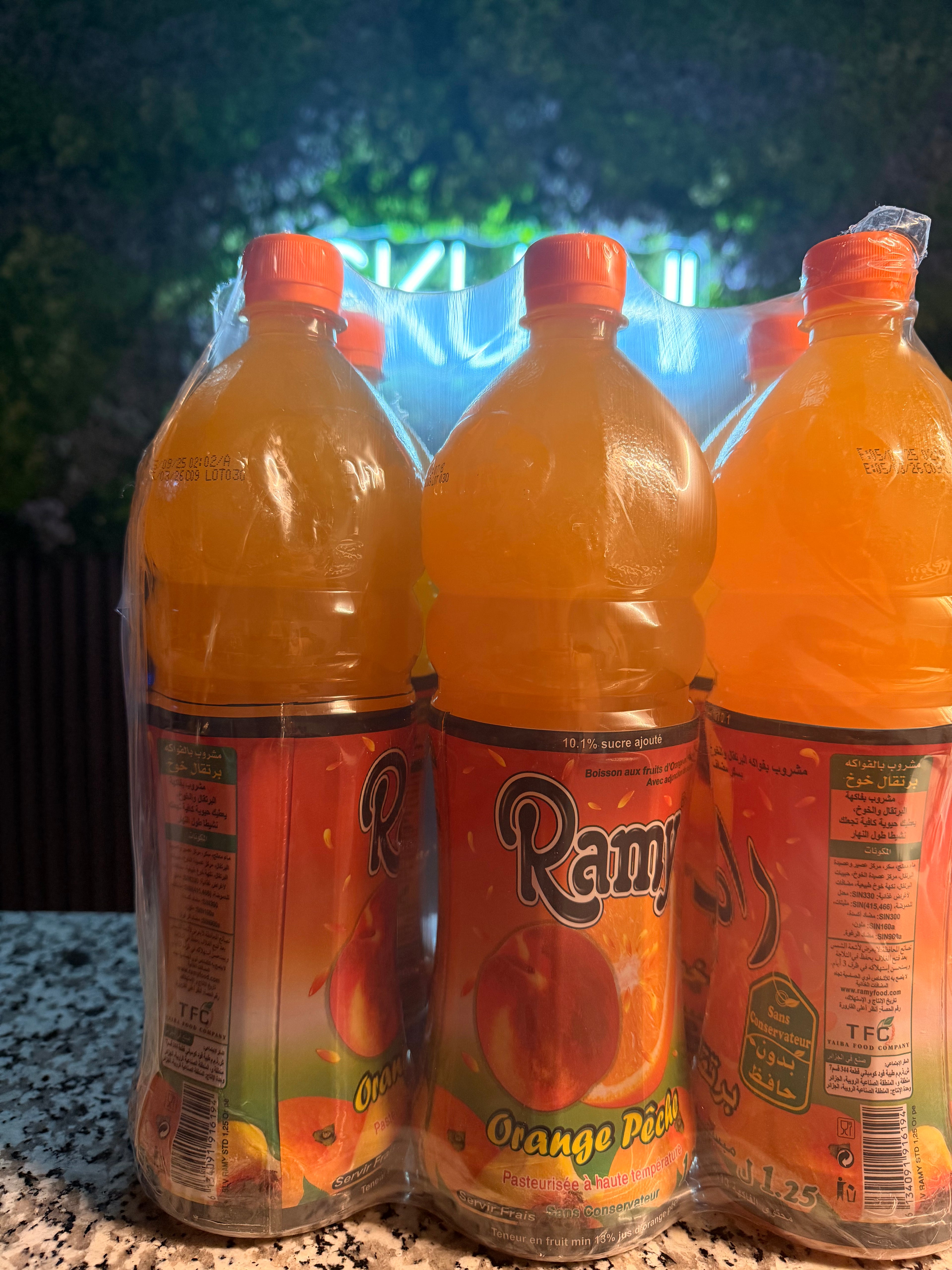 Jus Ramy ( Orangen und Pfirsich )